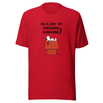 An iconic sleepy dog lies across his rooftop with peak sarcastic energy. A fun and relatable design for anyone who shines… but only after coffee.