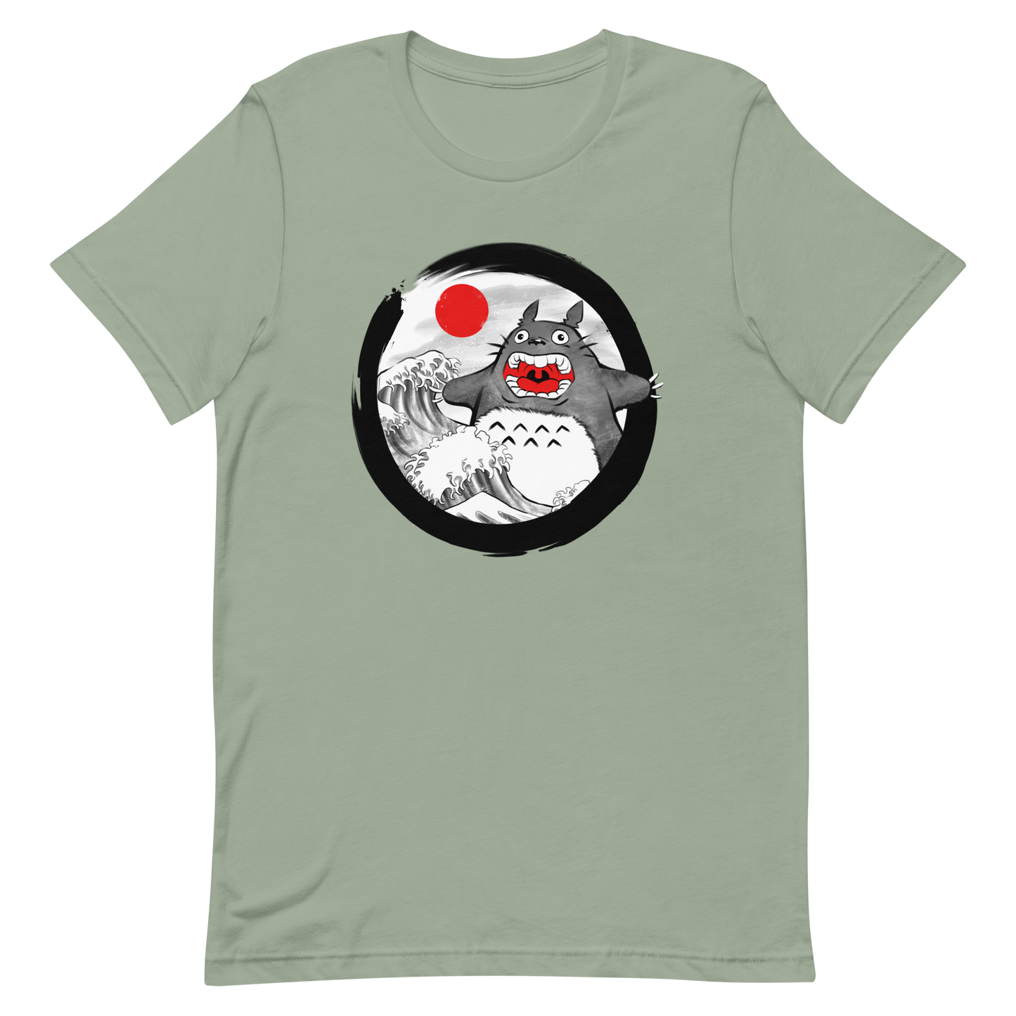 A chaotic mashup of iconic Japanese waves and a not-so-gentle forest spirit. Bold, loud, and totally unexpected.