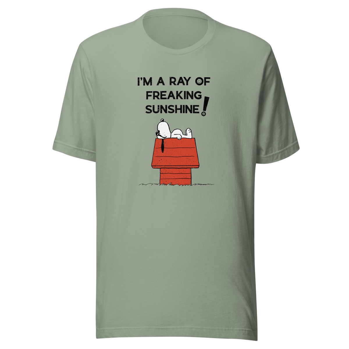 An iconic sleepy dog lies across his rooftop with peak sarcastic energy. A fun and relatable design for anyone who shines… but only after coffee.