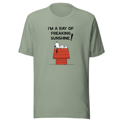 An iconic sleepy dog lies across his rooftop with peak sarcastic energy. A fun and relatable design for anyone who shines… but only after coffee.