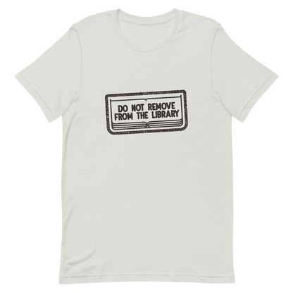 A bold black vintage stamp design with “Do Not Remove From The Library”. This artwork brings vintage library aesthetics with a touch of humor and nostalgia, celebrating the love for books and knowledge. Perfect for librarians, bookworms, students and anyone who cherishes the timeless charm of libraries.