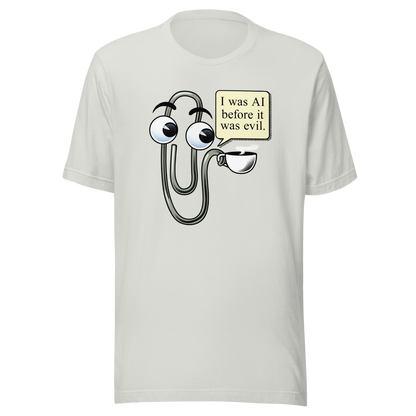 The famous Clippy, the iconic paperclip saying “I WAS AI BEFORE IT WAS EVIL”. The little paperclip that was always there to help—or at least try to. The perfect gift to declare your love with a hint of nostalgia for those who remember the late Clippy.