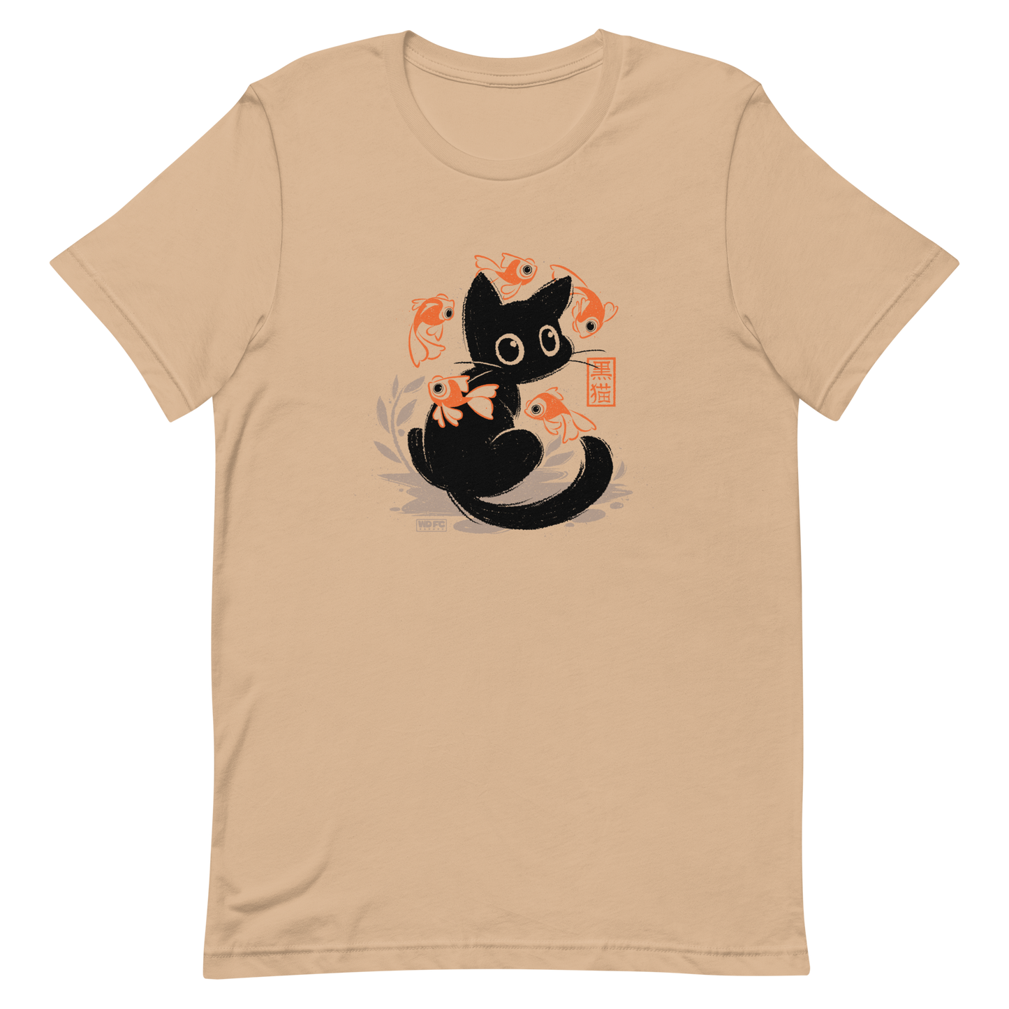 This unique design features a charming black cat amidst playful koi, rendered in beautiful Sumi-e ink style. A perfect blend of Japanese art and anime whimsy for any cat lover.