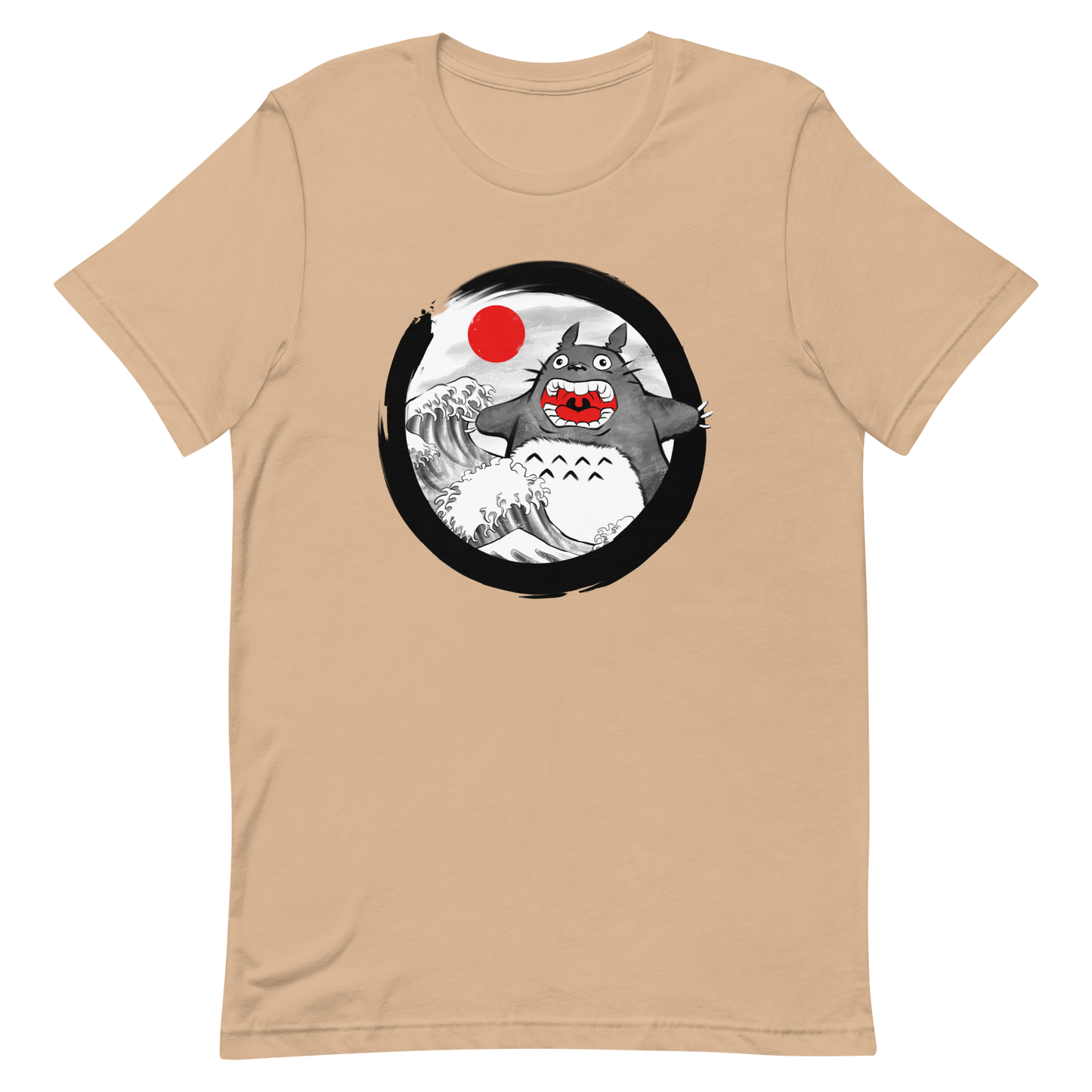 A chaotic mashup of iconic Japanese waves and a not-so-gentle forest spirit. Bold, loud, and totally unexpected.