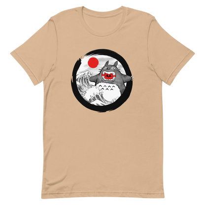 A chaotic mashup of iconic Japanese waves and a not-so-gentle forest spirit. Bold, loud, and totally unexpected.