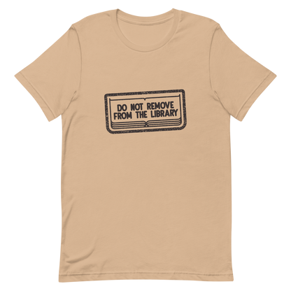 A bold black vintage stamp design with “Do Not Remove From The Library”. This artwork brings vintage library aesthetics with a touch of humor and nostalgia, celebrating the love for books and knowledge. Perfect for librarians, bookworms, students and anyone who cherishes the timeless charm of libraries.