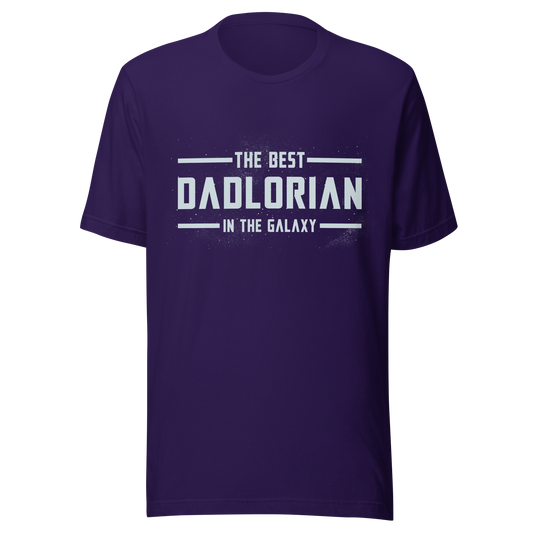 A typography-style artwork featuring the phrase “The Best DadLorian in The Galaxy” surrounded by small stars. Inspired by sci-fi adventures and galactic themes, the design combines humor and fandom in a fun tribute perfect for dads who are the true heroes of the universe.