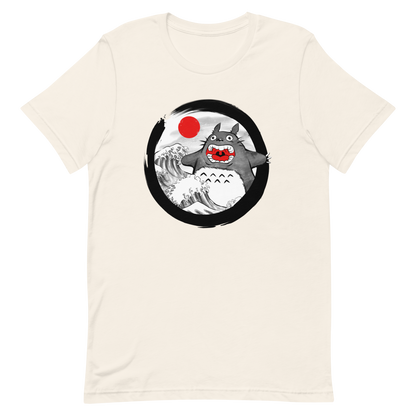 A chaotic mashup of iconic Japanese waves and a not-so-gentle forest spirit. Bold, loud, and totally unexpected.