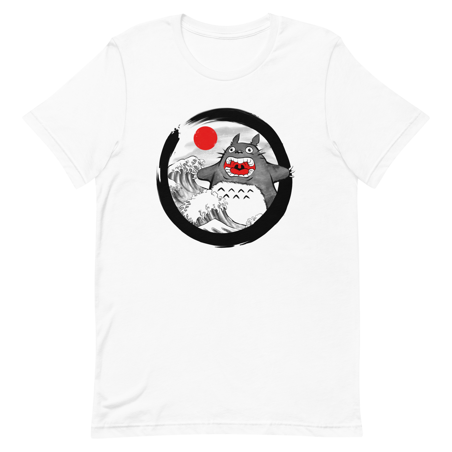 A chaotic mashup of iconic Japanese waves and a not-so-gentle forest spirit. Bold, loud, and totally unexpected.