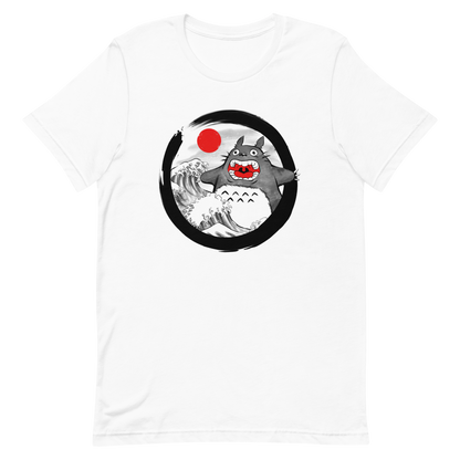 A chaotic mashup of iconic Japanese waves and a not-so-gentle forest spirit. Bold, loud, and totally unexpected.