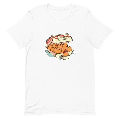 A box of cute nuggets that are shaped like cute kittens. An art that mixes humor, kittens and fast food.