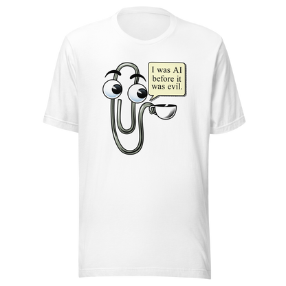 The famous Clippy, the iconic paperclip saying “I WAS AI BEFORE IT WAS EVIL”. The little paperclip that was always there to help—or at least try to. The perfect gift to declare your love with a hint of nostalgia for those who remember the late Clippy.