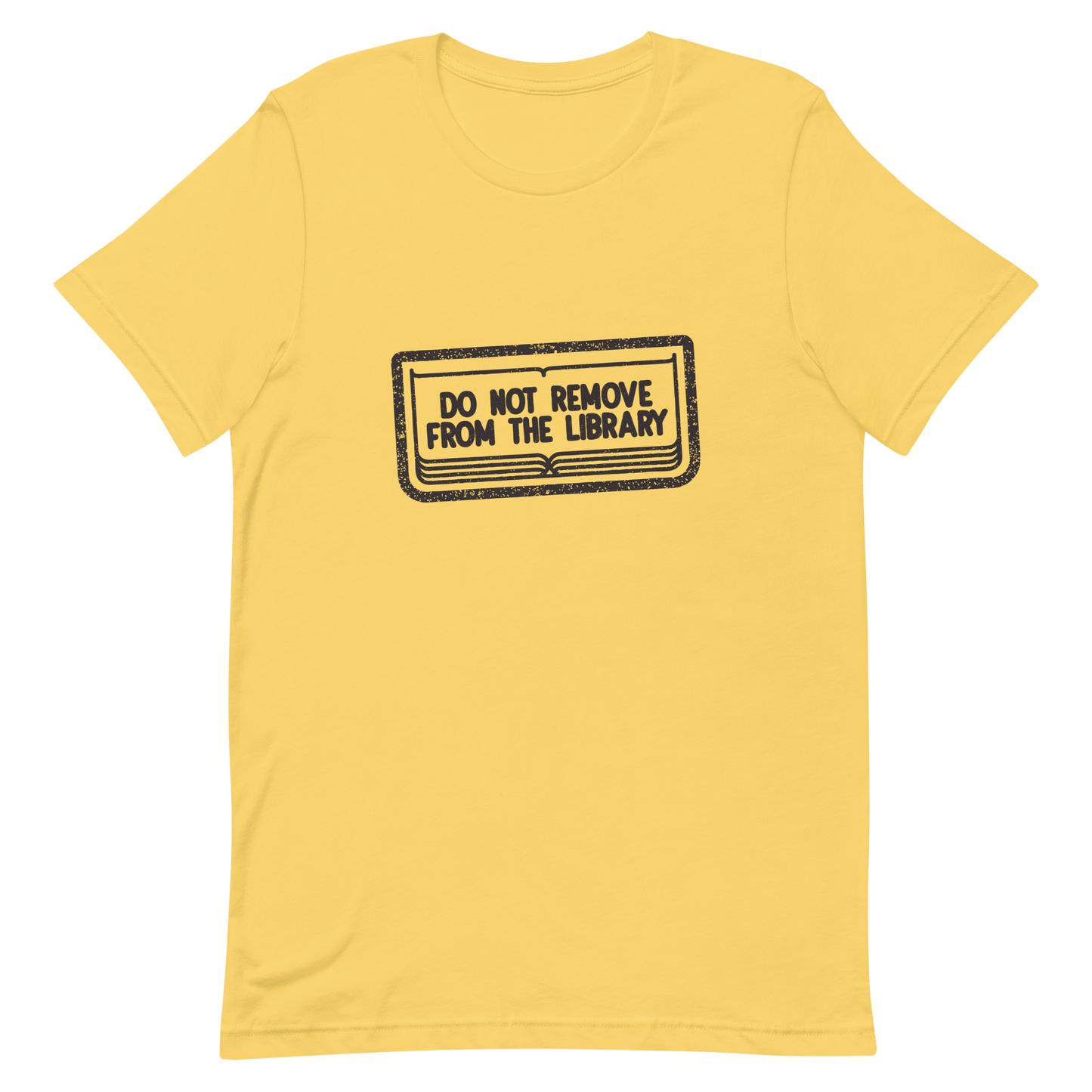 A bold black vintage stamp design with “Do Not Remove From The Library”. This artwork brings vintage library aesthetics with a touch of humor and nostalgia, celebrating the love for books and knowledge. Perfect for librarians, bookworms, students and anyone who cherishes the timeless charm of libraries.